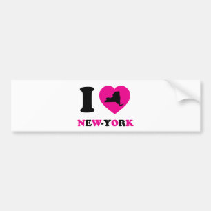 Jag älskar New York Bildekal