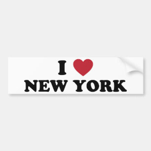 Jag älskar New York Bildekal