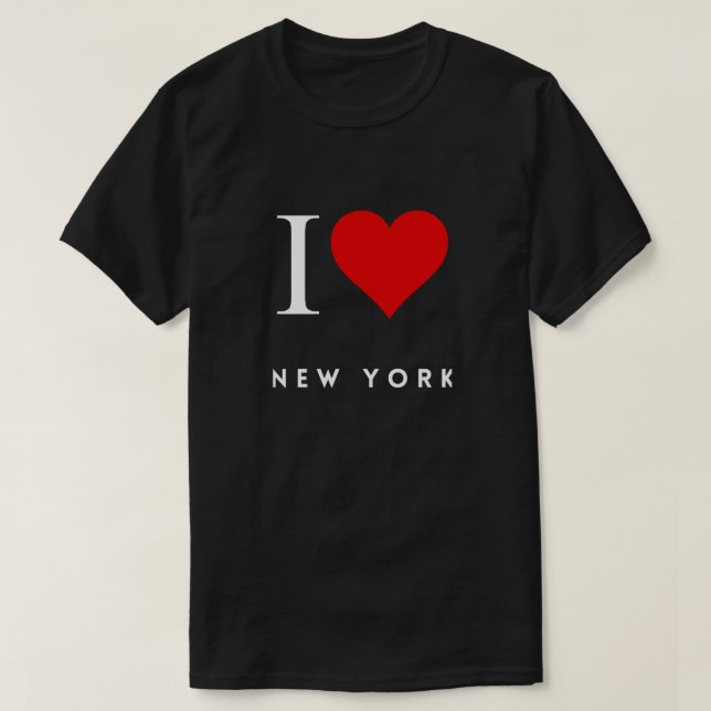Jag älskar New York blk Manar T Shirt (Design framsida)