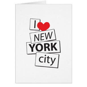 Jag älskar New York City Hälsningskort