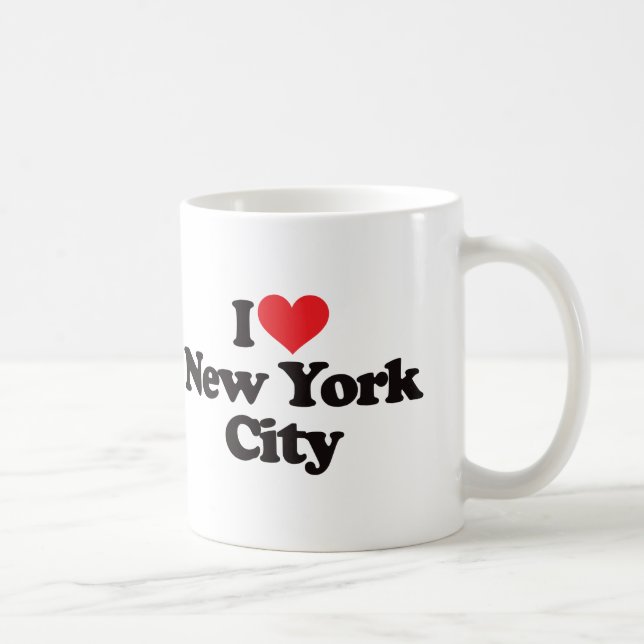 Jag älskar New York City Kaffemugg (Höger)