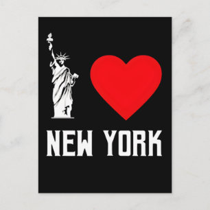 Jag älskar New York Hjärtat T‑Shirt Design Helg Vykort