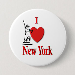 Jag älskar New York Knapp