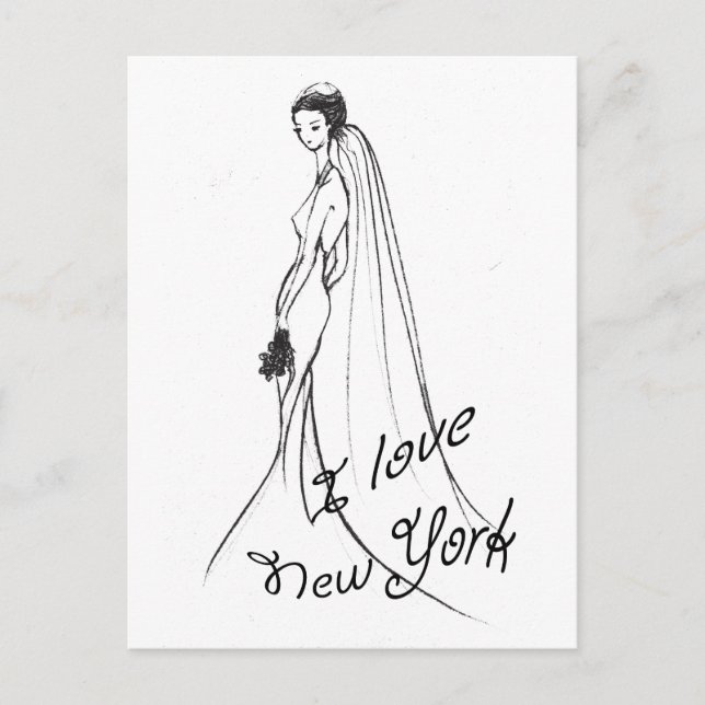 Jag älskar New York Vykort (Framsida)