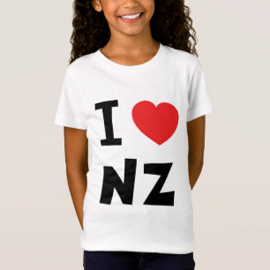 Jag älskar New Zealand Tee Shirt