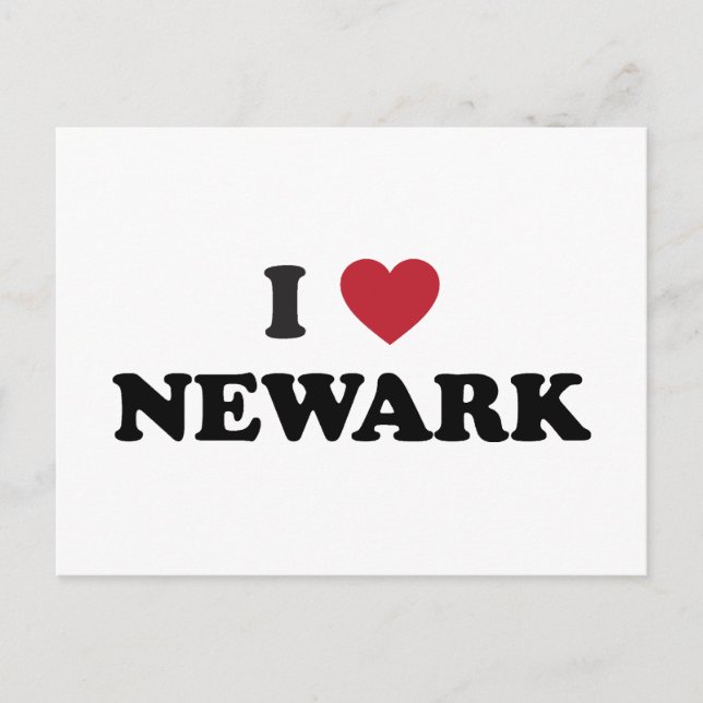Jag älskar Newark New Jersey Vykort (Framsida)