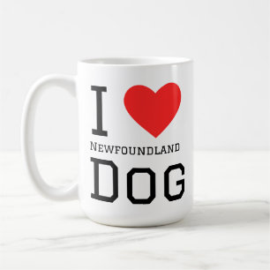 Jag älskar Newfoundland hund Kaffemugg
