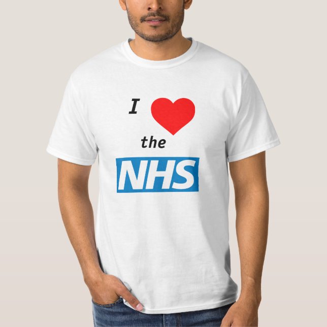 Jag älskar NHS-T-tröja T-shirt (Framsida)