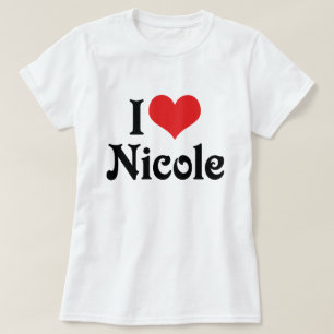 Jag älskar Nicole Tee Shirt