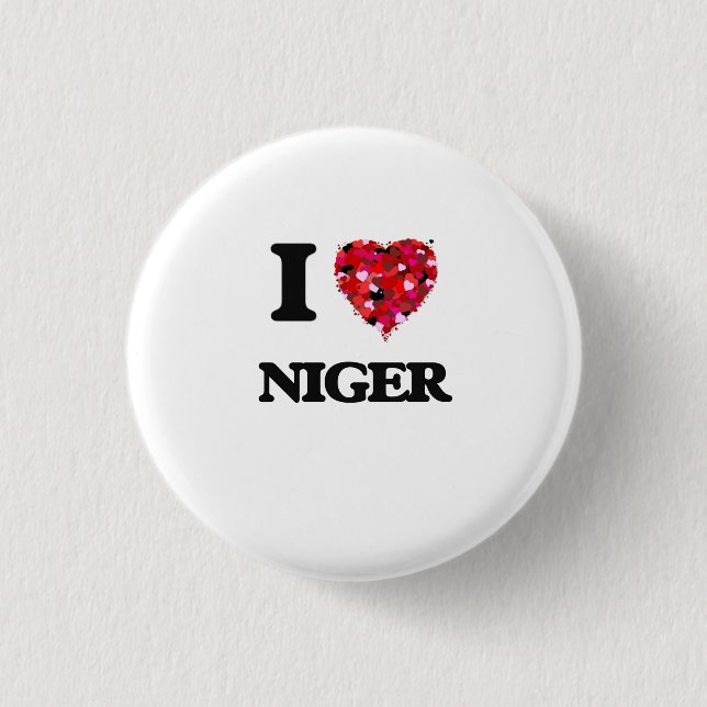 Jag älskar Niger Knapp (Framsida)