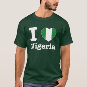 jag älskar nigeria t-shirt