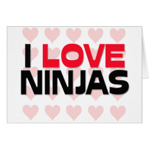 JAG ÄLSKAR NINJAS HÄLSNINGSKORT