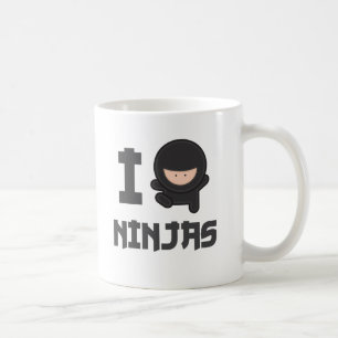 Jag älskar ninjas kaffemugg