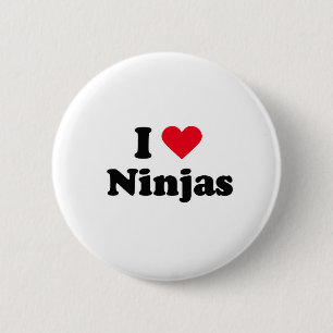 Jag älskar ninjas knapp