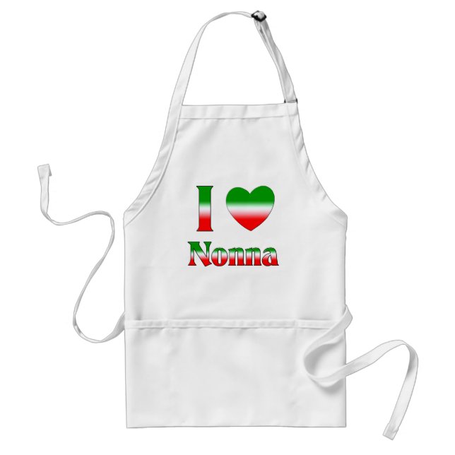 Jag älskar Nonna (den italienska farmodern) Förkläde (Framsidan)