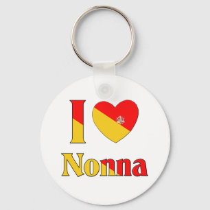 Jag älskar Nonna Nyckelring