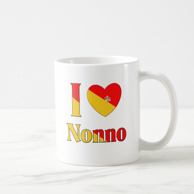 Jag älskar Nonno Kaffemugg (Höger)