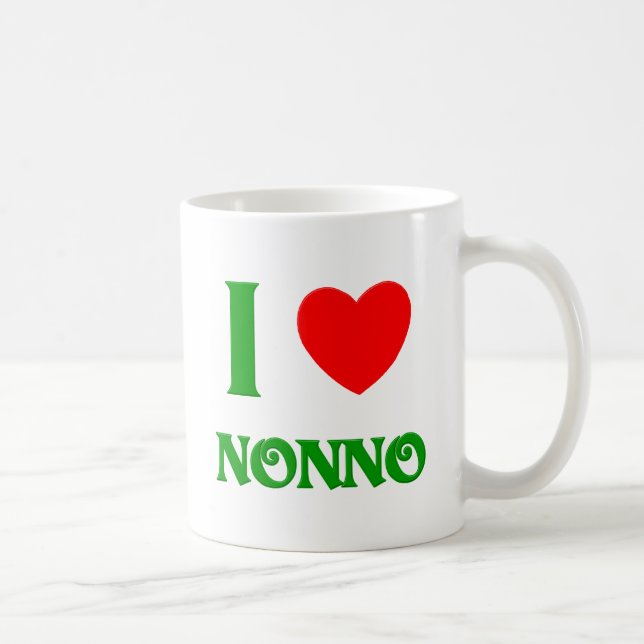 Jag älskar Nonno Kaffemugg (Höger)