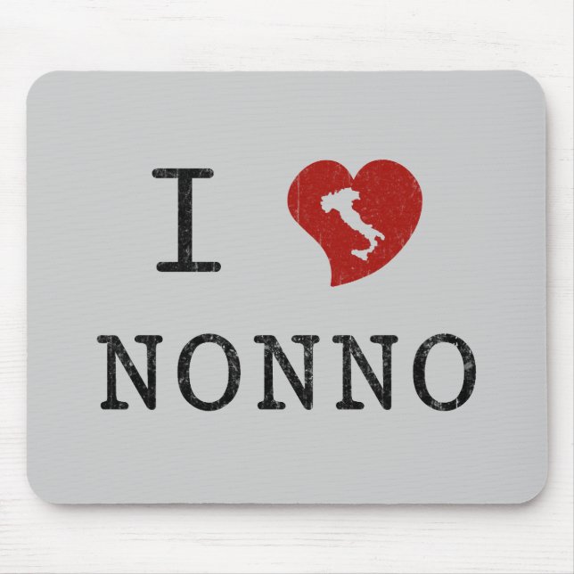 Jag älskar Nonno-musmattan Musmatta (Framsidan)