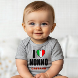 JAG ÄLSKAR NONNO Personlig italiensk farfarpresent T Shirt