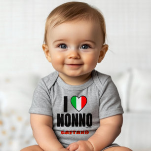 JAG ÄLSKAR NONNO Personlig italiensk farfarpresent T Shirt