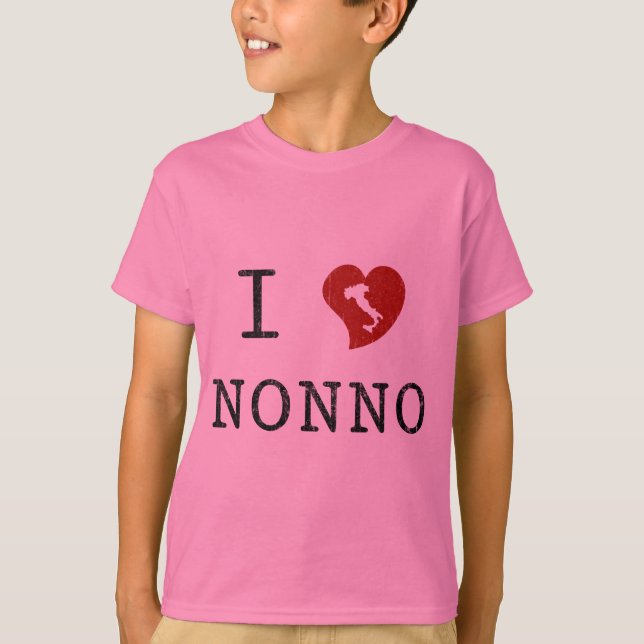 Jag älskar Nonno T-shirt (Framsida)