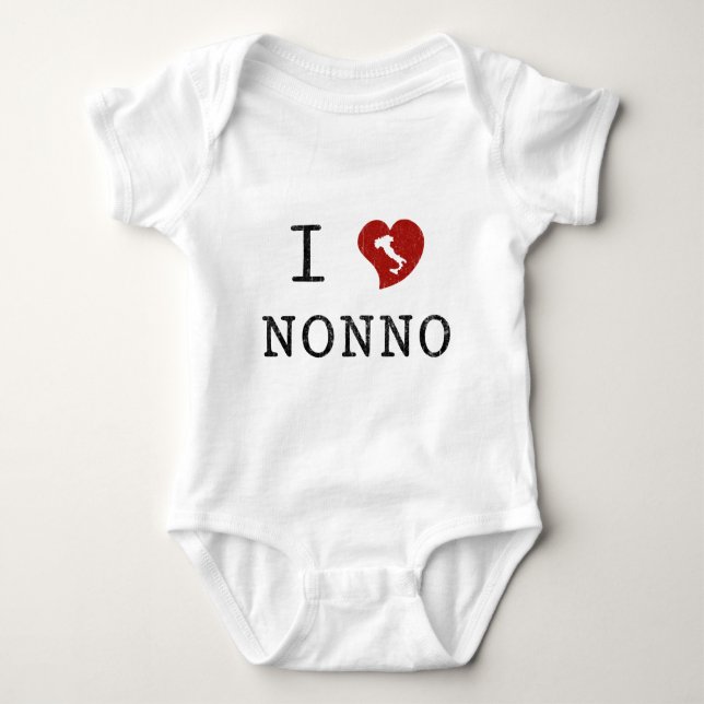 Jag älskar Nonno T-shirt (Framsida)