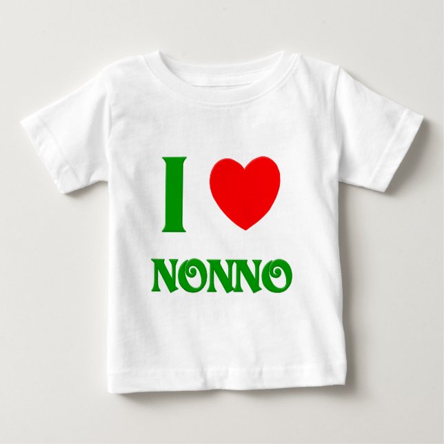 Jag älskar Nonno Tee Shirt (Framsida)