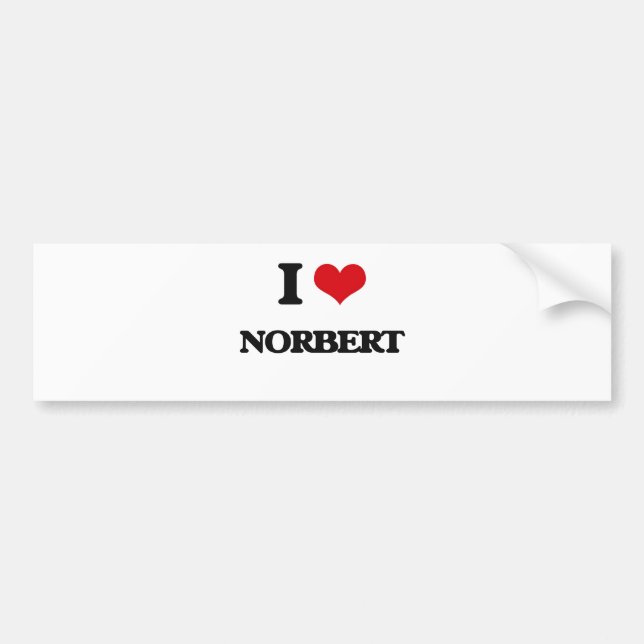 Jag älskar Norbert Bildekal (Framsidan)