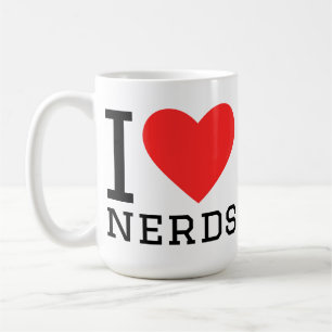 Jag älskar nördarna kaffemugg