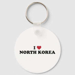 Jag älskar Nordkorea Nyckelring