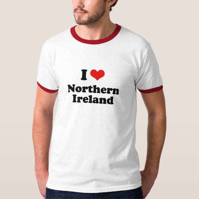 Jag älskar nordligt - den ireland tshirten tee (Framsida)