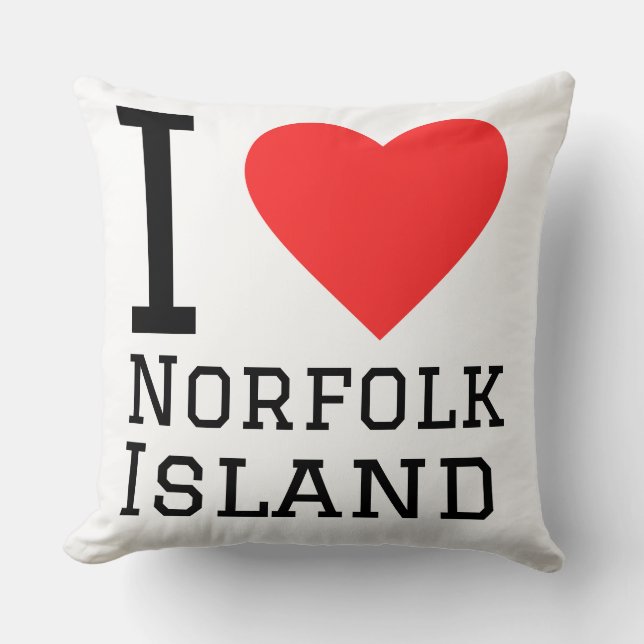 Jag älskar Norfolk Island  Kudde (Framsida)