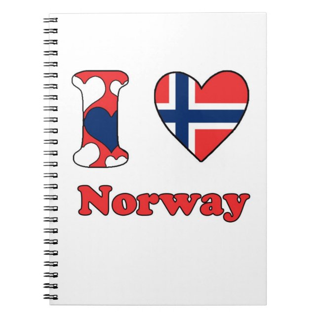 Jag älskar Norge Anteckningsbok (Framsidan)