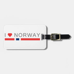 Jag älskar norge bagagebricka