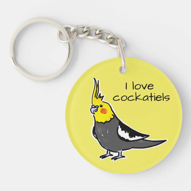 Jag älskar normala grå cockatieler (Framsidan)