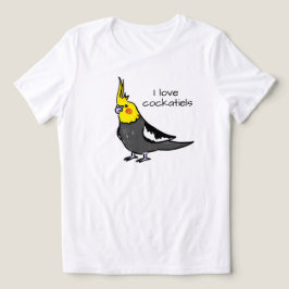 Jag älskar normala grå cockatieler t shirt