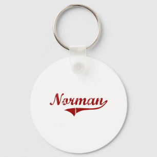 Jag älskar normandiska Oklahoma Nyckelring
