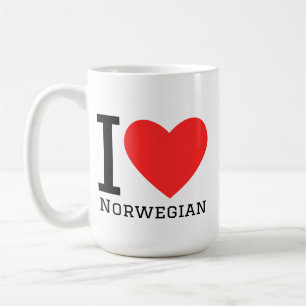 Jag älskar norska kaffemugg