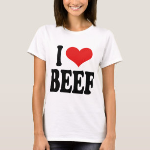 Jag älskar nötkött t shirt