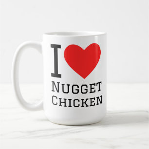 Jag älskar nugget kyckling kaffemugg