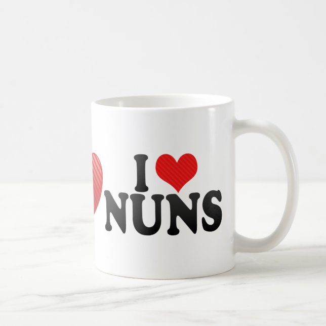 Jag älskar NUNNOR Kaffemugg (Höger)