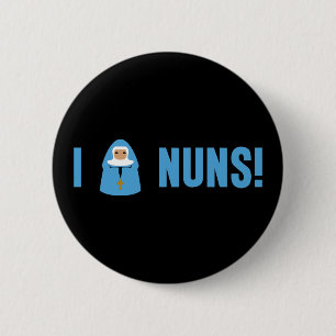 Jag älskar nunnor knapp