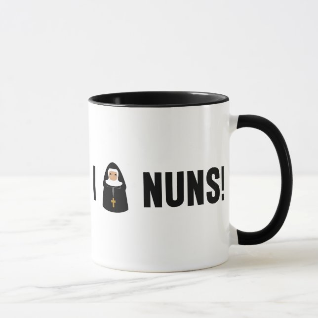Jag älskar nunnor mugg (Höger)