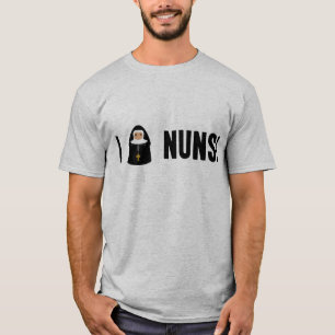 Jag älskar nunnor t shirt