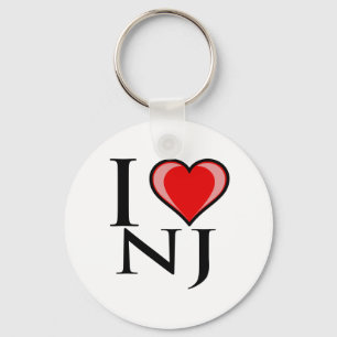 Jag älskar ny NJ - - jerseyen Nyckelring