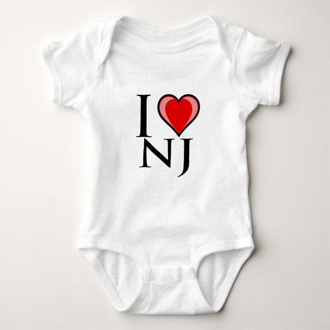 Jag älskar ny NJ - - jerseyen Tee (Framsida)