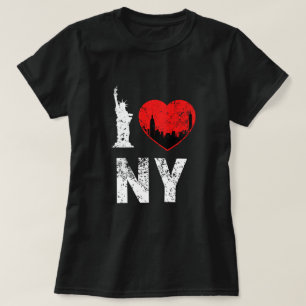Jag älskar NY-skjortan, kvinna skjorta, New York Tee