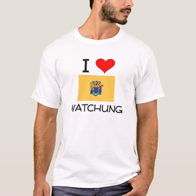 Jag älskar nya Watchung - jerseyen T Shirt (Framsida)