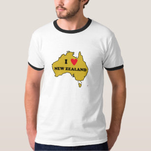 Jag älskar nyazeeländskt (Australien) Tee Shirt